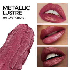 Anglicolor metallic plum swatch on skin demonstrating buildable shimmer and color payoff