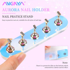 ANGNYA compact travel layout with all components showing portability and salon-on-the-go benefit