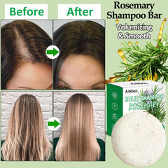 ANKOOY product label and ingredient list visible, emphasizes rosemary and natural oils
