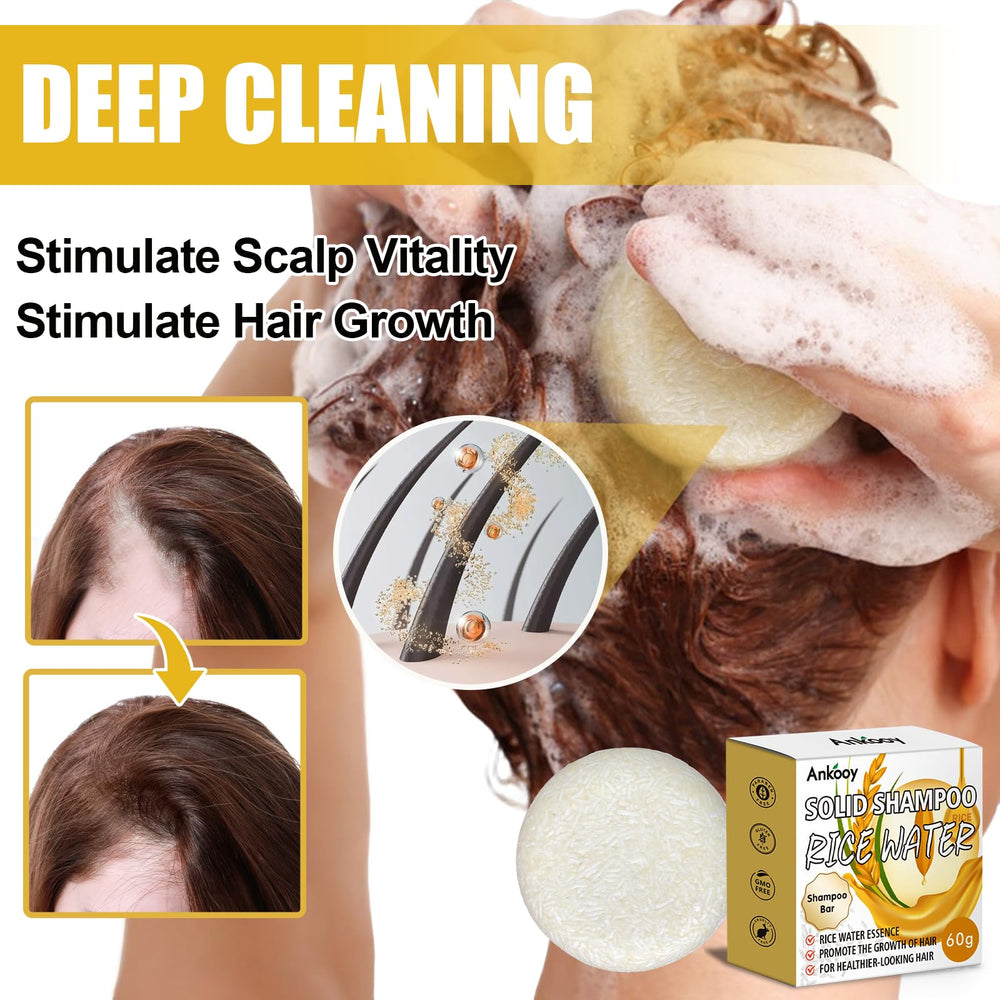ANKOOY conditioner bar with visible botanicals providing deep nourishment