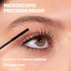 Annabelle skinny mascara before and after lashes highlighting added length and separation