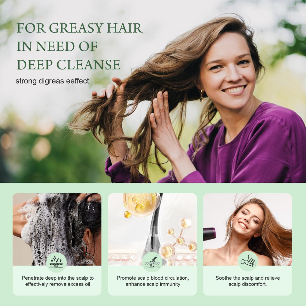 ANNAS nettle shampoo texture foam demonstrating gentle lather for clean scalp