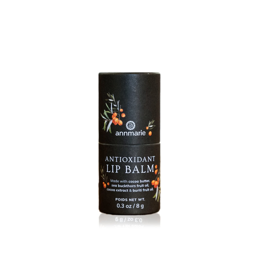 annmarie lip balm front packaging showing tube and label for reassurance