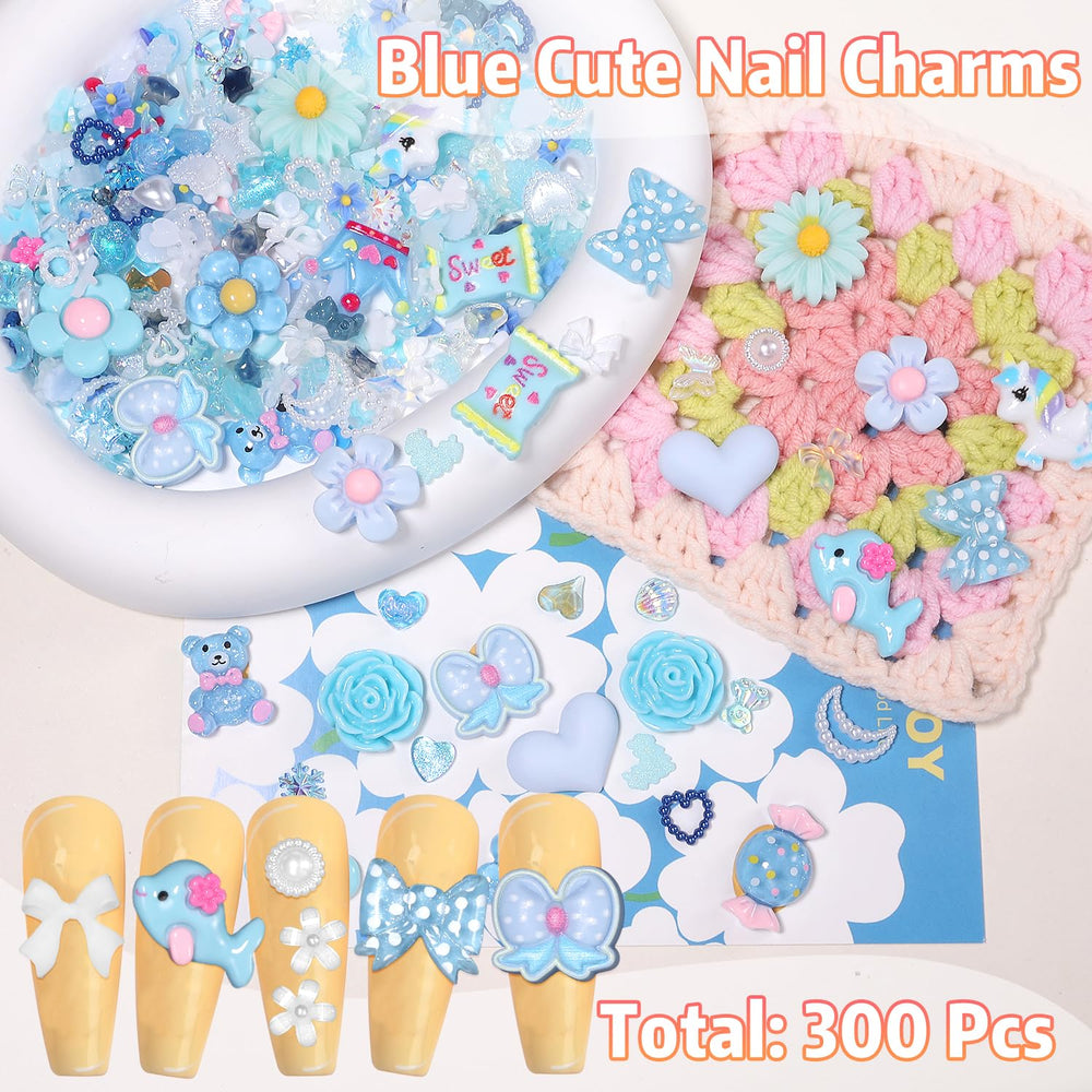 AnoleAir close-up of flower, bow and heart charms highlighting vibrant detail