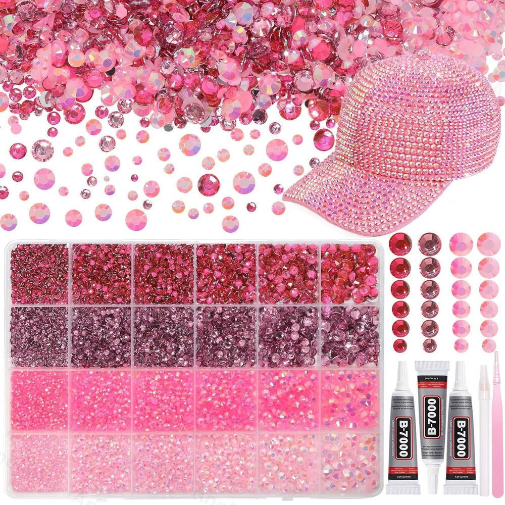 AnoleAir front packaging showing full rhinestone kit and storage benefits