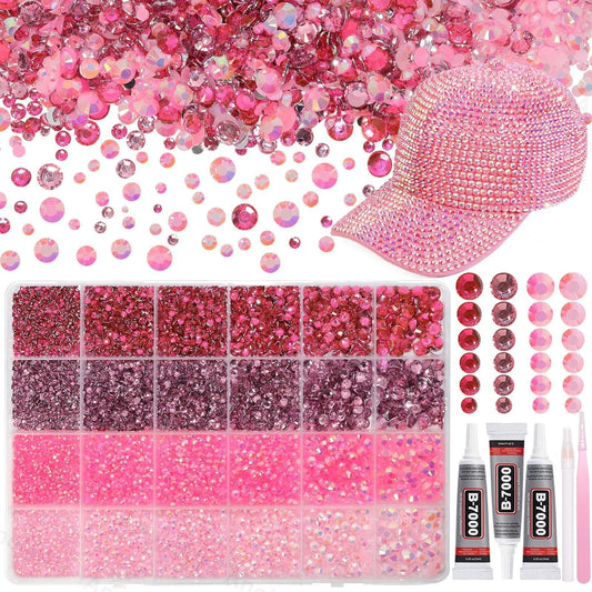 AnoleAir front packaging showing full rhinestone kit and storage benefits