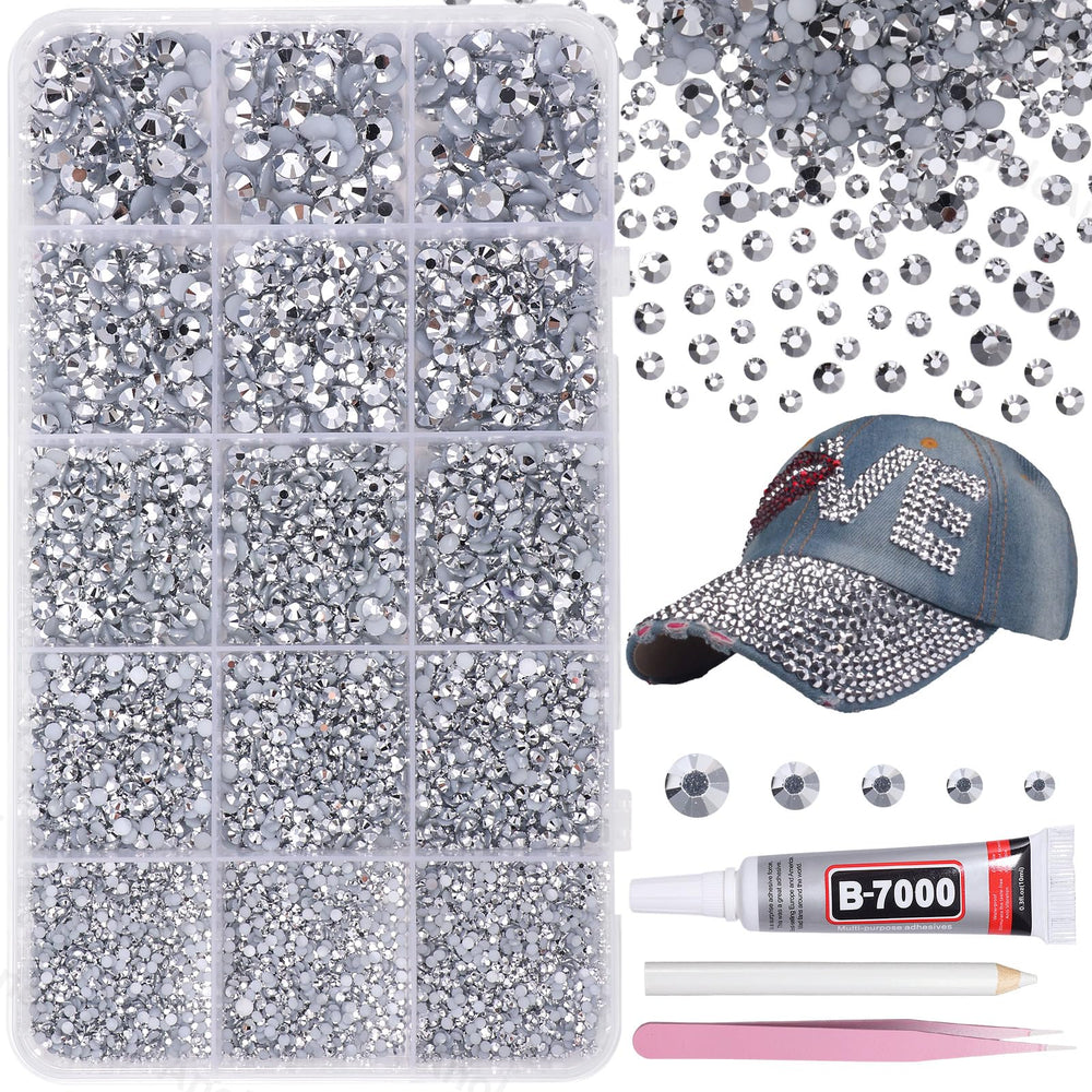 AnoleAir front packaging showing full 12000-piece rhinestone kit benefit: ready-to-use set
