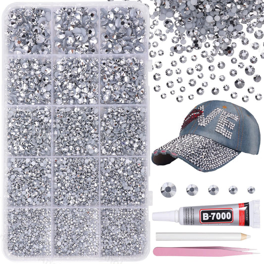 AnoleAir front packaging showing full 12000-piece rhinestone kit benefit: ready-to-use set