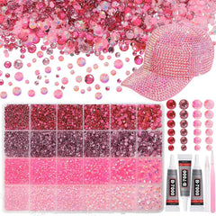 AnoleAir front packaging showing full rhinestone kit and storage benefits
