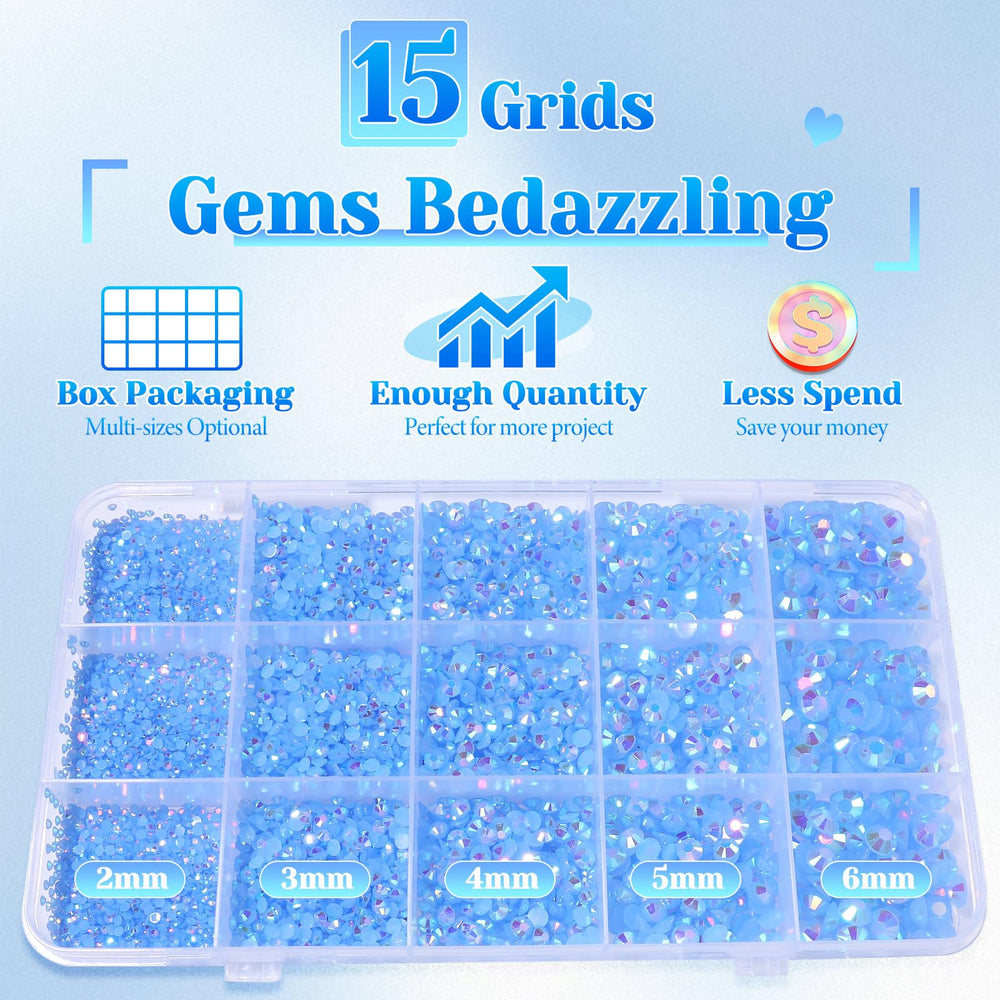 AnoleAir mixed sizes displayed in organizer to show 2mm to 6mm size variety