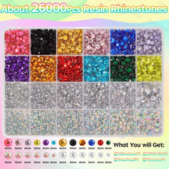 AnoleAir size comparison of 2mm to 6mm gems illustrating selection ease and scale