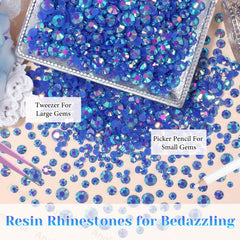 AnoleAir tweezer and pickup pencil with gems for precise placement and faster application