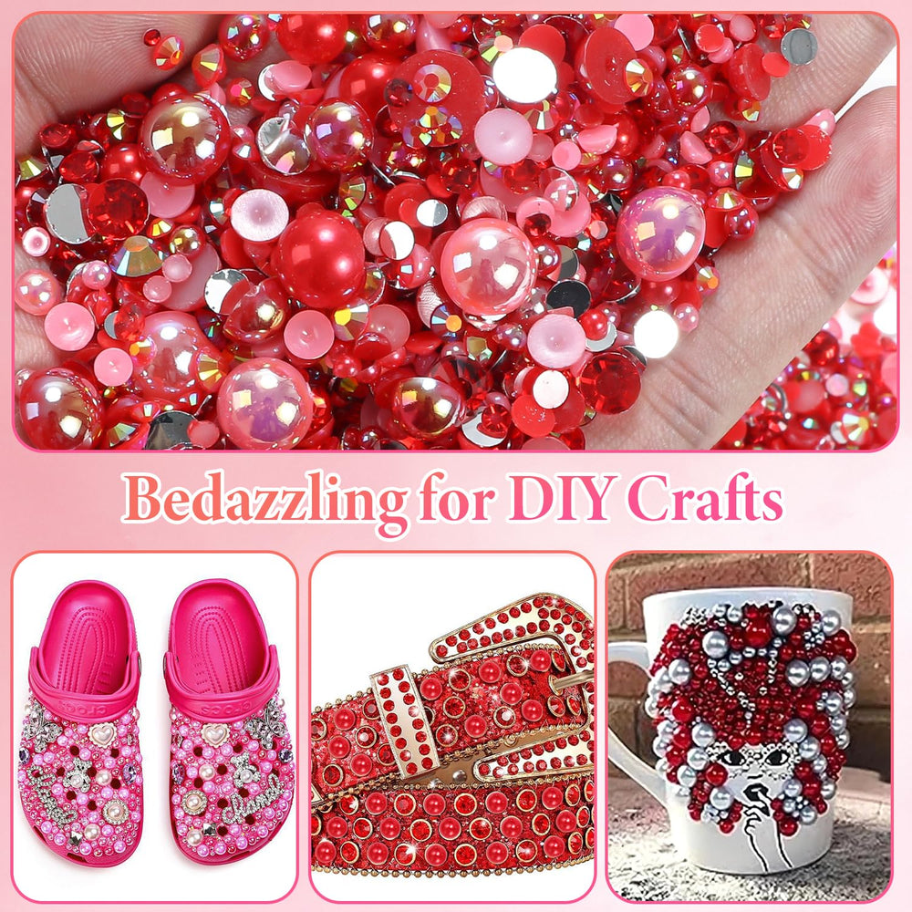 Anower rhinestones applied on nails demonstrating long-lasting decoration benefit