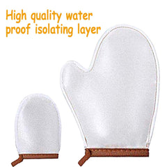 ANSPHIE exfoliating glove close-up showing textured surface for smooth prepping