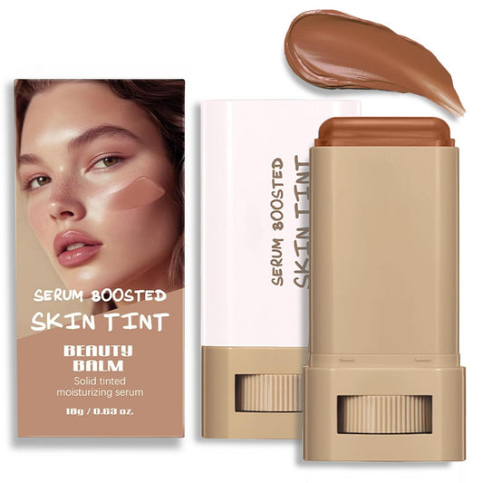 Anweina face stick front packaging showing shade and compact design benefits