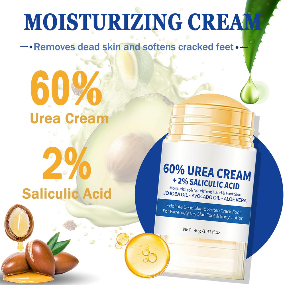 Anweina cream texture close-up showing rich 60% urea hydration
