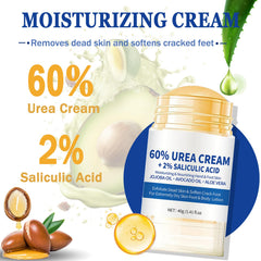 Anweina cream texture close-up showing rich 60% urea hydration