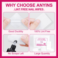 ANYINS close-up of non-woven texture showing lint-free surface benefit