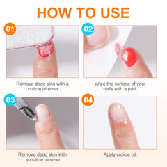ANYINS travel pouch display with packets for portable nail care