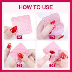 ANYINS wipe removing glitter polish for efficient cleanup benefit