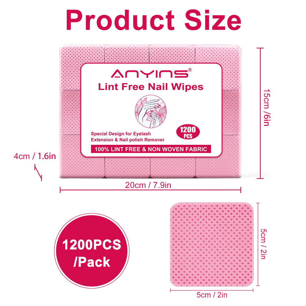 ANYINS wipe cleaning tweezers for lint‑free eyelash prep benefit