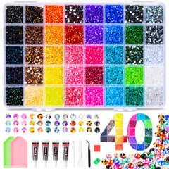 Anytin front packaging showing full bedazzling kit and instant project readiness