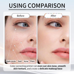 AOAZXBB applying primer with fingers for even base and oil control