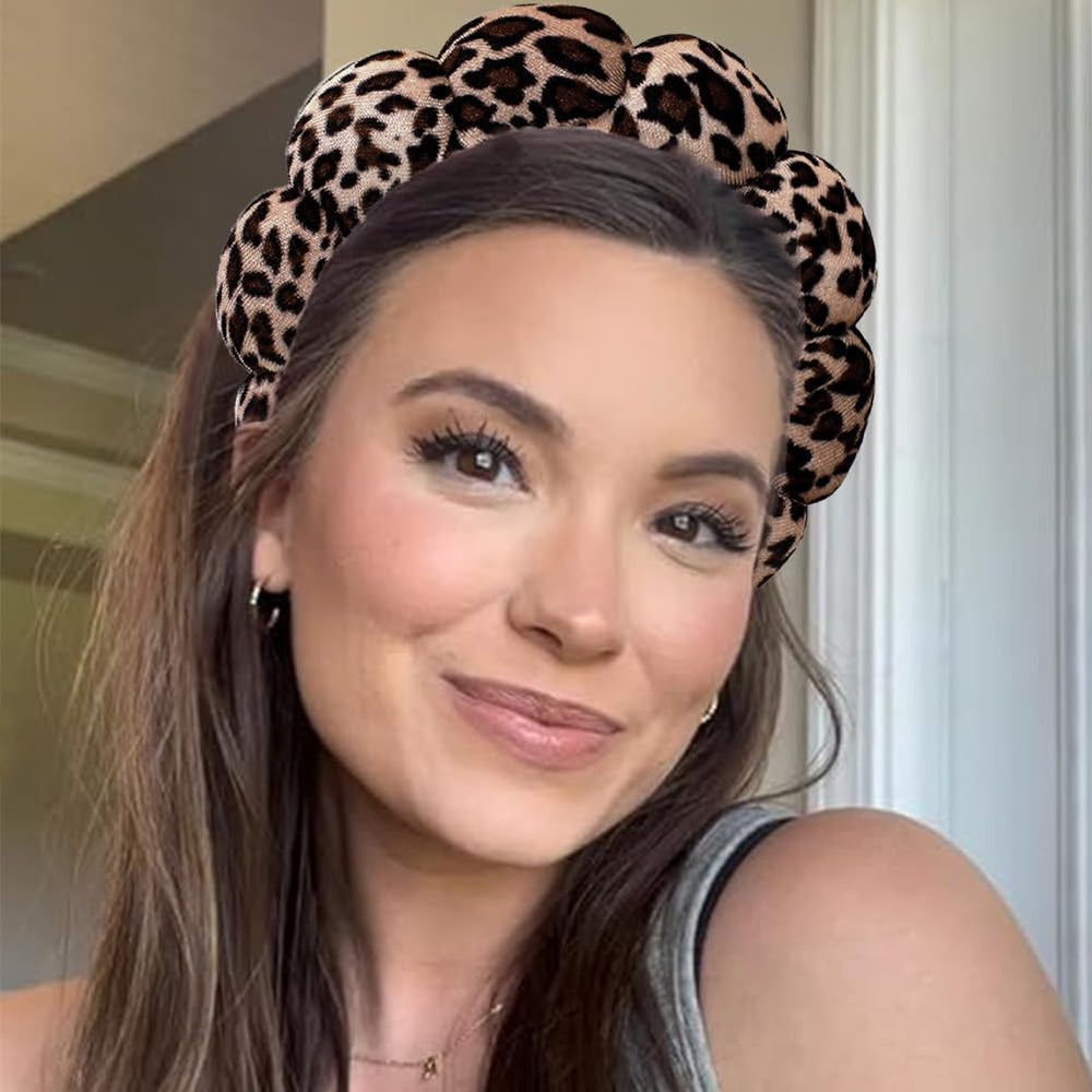 AOENJIE headband in use while washing face keeping hair dry and hands free