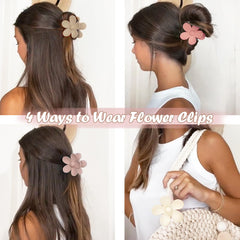 AOENJIE model wearing a clip in a half‑up style demonstrating quick everyday use