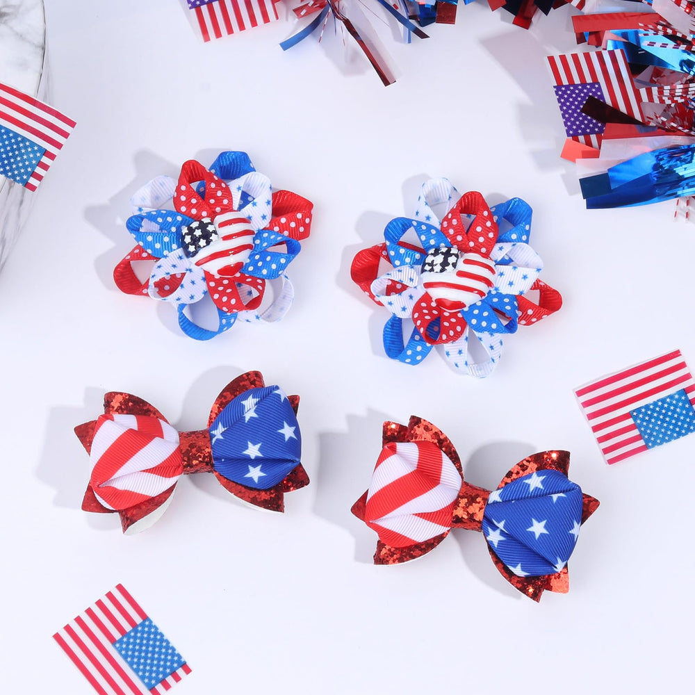AOFLLU bows styled in a family picnic scene, providing festive accessories for holiday photos