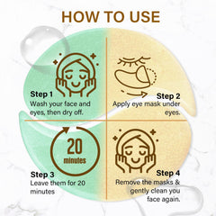 Aoiiha patch applied under eye demonstrating comfortable fit