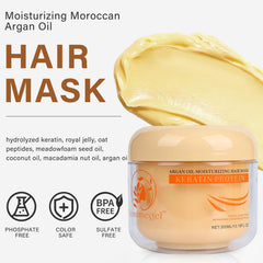 Aomimegel collagen mask texture close-up demonstrating creamy hydration for damaged hair
