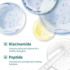AOPEIBOTO visual of salmon DNA and peptide ingredients, highlights firming benefit