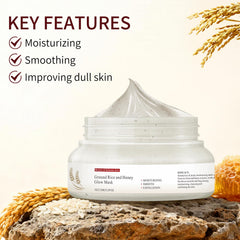 AOPEIBOTO creamy mask texture closeup showing fine exfoliant and hydration