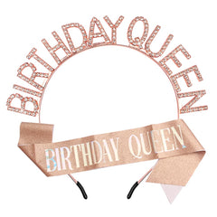 AOPRIE rose gold crown front view showing elegant sparkle