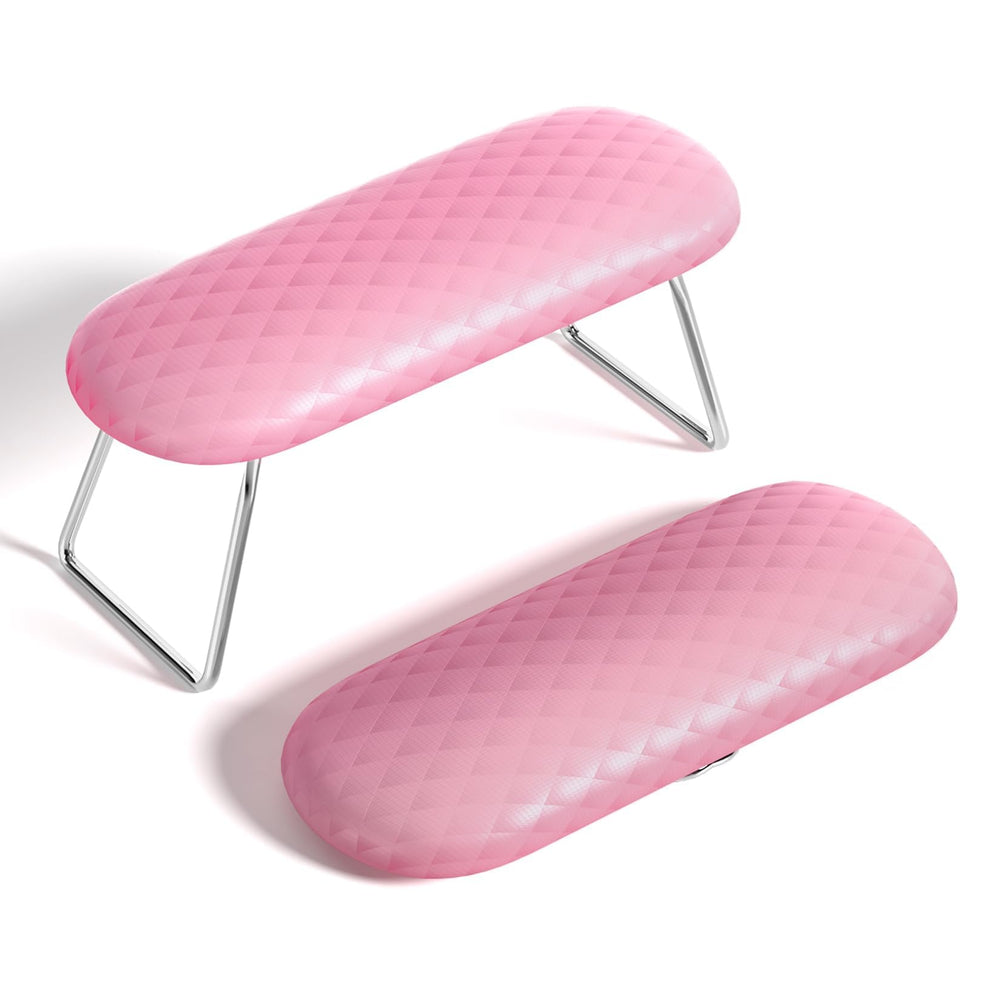 AORAEM front view of pink arm rest showing stable cushion and practical look