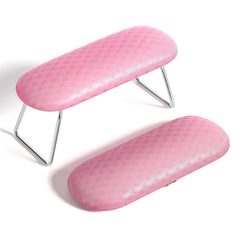 AORAEM front view of pink arm rest showing stable cushion and practical look