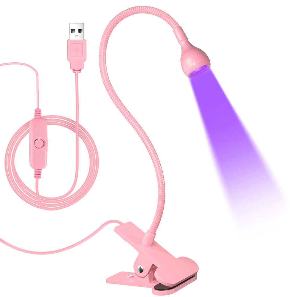 AORAEM front view pink lamp showing compact shape and portability benefit