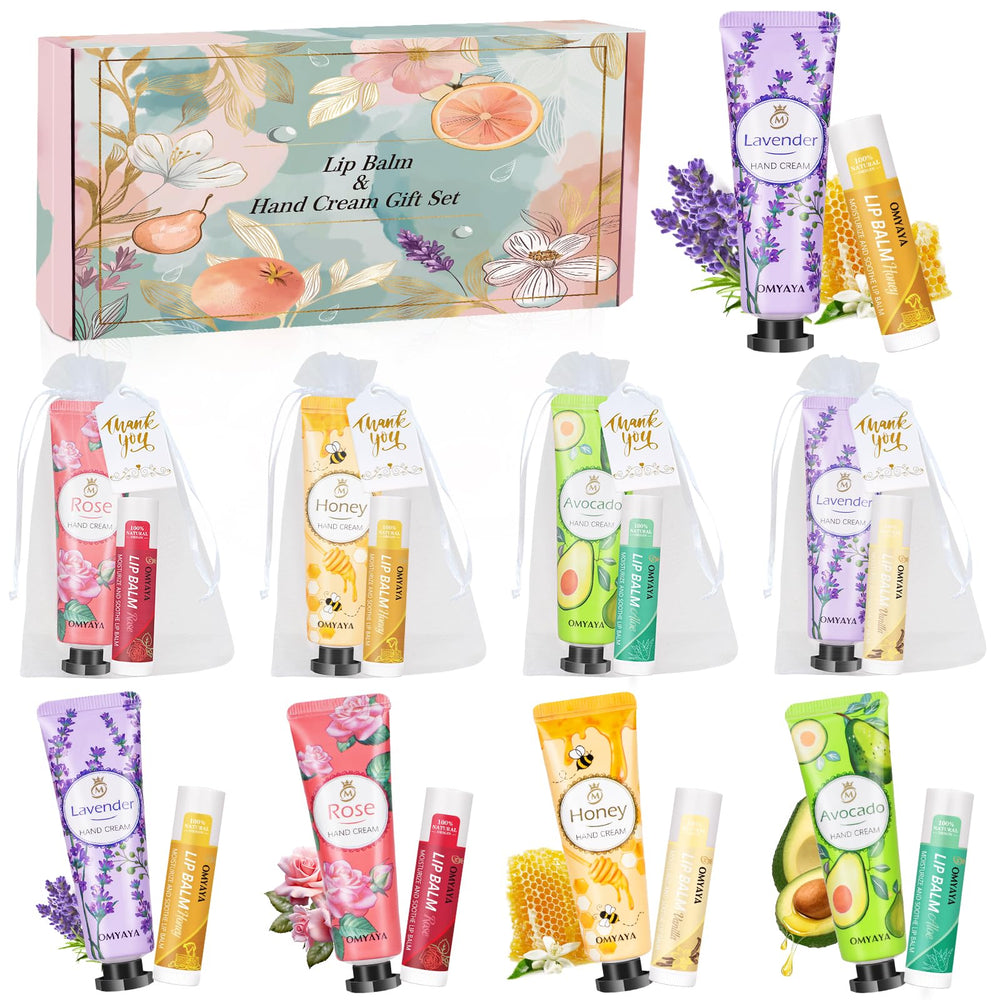Aottom front packaging showing complete 16-piece gift set and tidy presentation