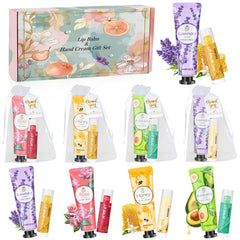 Aottom front packaging showing complete 16-piece gift set and tidy presentation