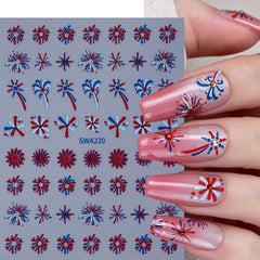 Aoustratum sheet layout displaying fireworks and star designs for easy selection