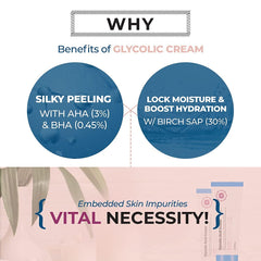 A'PIEU Glycolic Acid Cream swatched on hand to show thin spreadable layer and hydrating finish