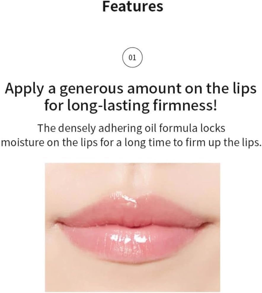 A'PIEU product on model lips showing smooth shine and hydrated appearance