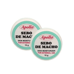 Apollo Sebo de Macho application on hand demonstrating absorption and protective layer