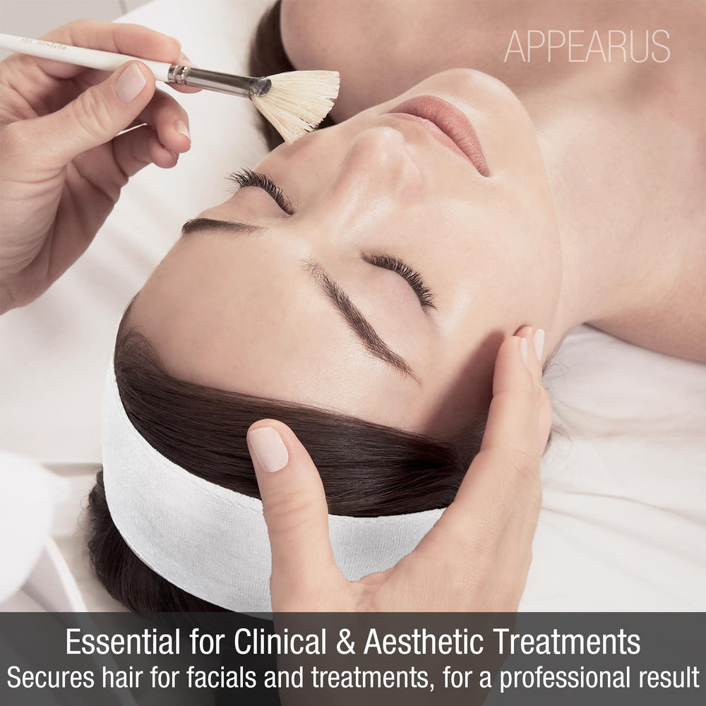 APPEARUS model wearing headband showing secure hair control benefit