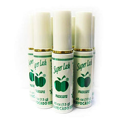 APPLE MASCARA applied by model demonstrating avocado-black tint and lifted lashes