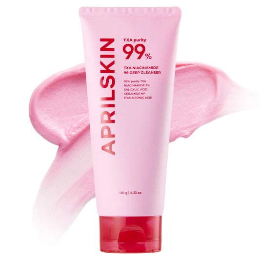 APRILSKIN front packaging tube showing product name and 4.23 fl.oz for clear identification and trust
