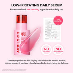 APRILSKIN ingredient label focused on TXA and niacinamide for transparency benefit