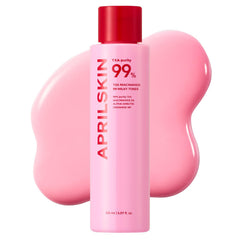 APRILSKIN bottle front showing brightening toner and benefits