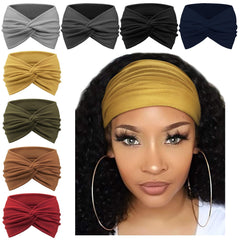 AQOKKA front view of headband pack showing neat boho design and easy storage benefit